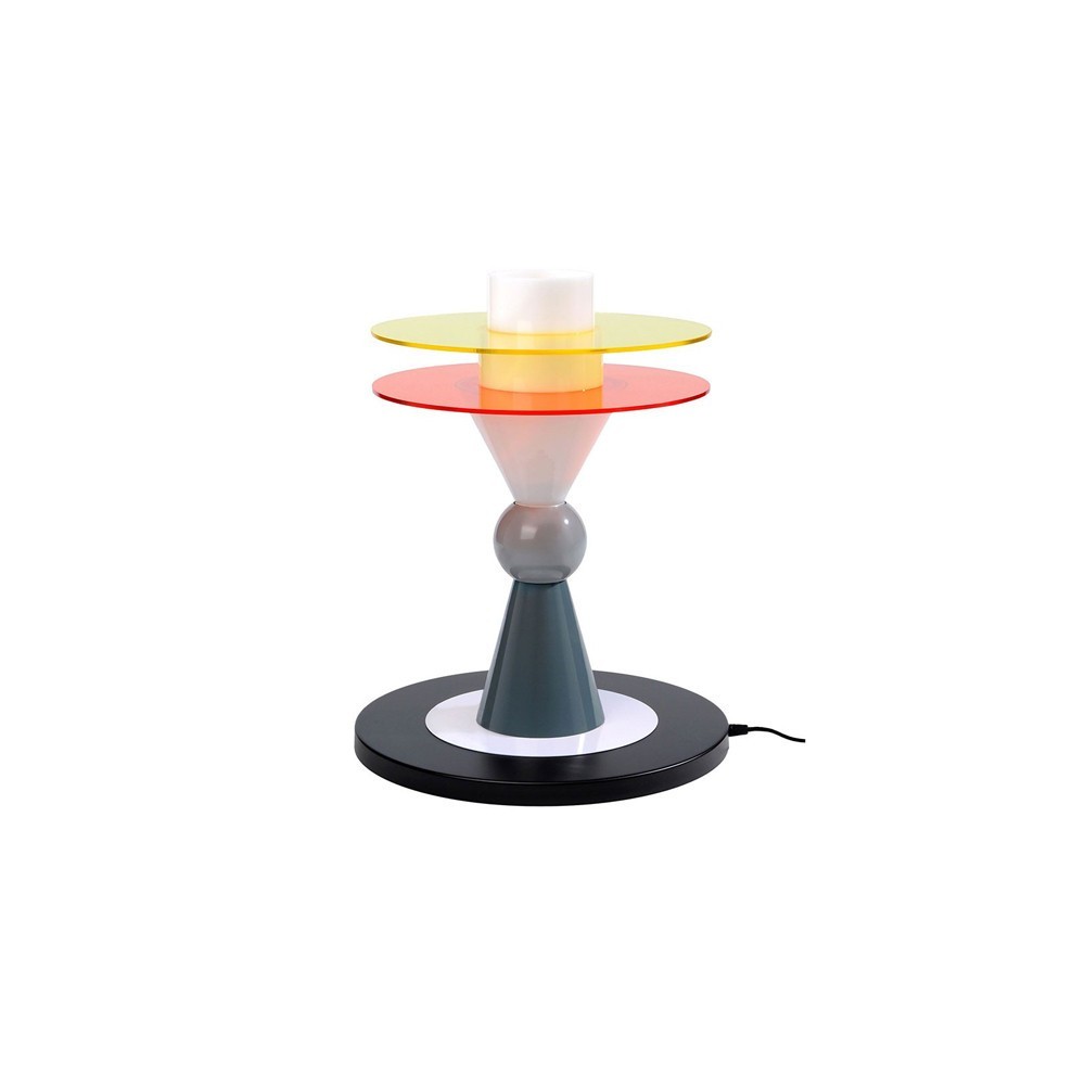 Lámpara Bay de Memphis. Lámpara diseño Ettore Sottsass.