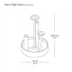 Florero Alto Ikeru de Fritz hansen de diseño elegante y moderno con estilo japones