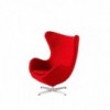 Sillón Miniature Egg tapizada Frizt Hanse con un diseño danes moderno y elegante.