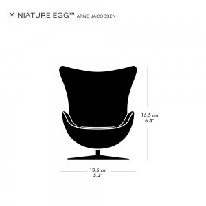 Sillón Miniature Egg tapizada Frizt Hanse con un diseño danes moderno y elegante.