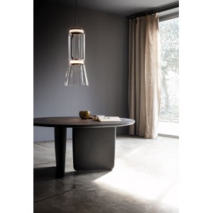 Lámpara suspensión cristal Noctambule Low Cylinders and Cone de Flos