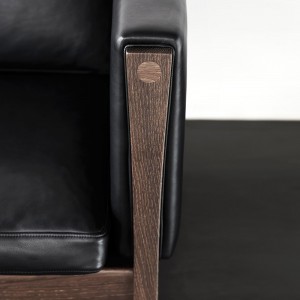 Sofá CH162 en piel de Carl Hansen and Son. Sofás de diseño moderno.   