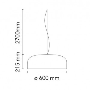 Lámpara colgante de aluminio de luz puntual Smithfield S de Flos.