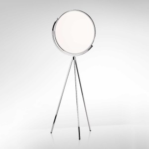 Lámpara de aluminio de pie Superloon de Flos Iluminación. Lámparas minimalistas.
