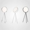 Lámpara de aluminio de pie Superloon de Flos Iluminación. Lámparas minimalistas.