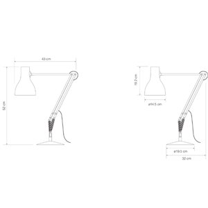 Lámpara original escritorio Type 75 de Anglepoise