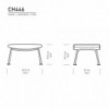 Reposapies CH446 en tela de Carl Hansen and Son. Reposapiés de diseño.
