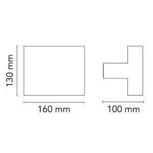 Aplique geométrico de pared Tight Light de Flos iluminación