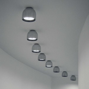 Lámpara de pared y techo Wan C/W de Flos Iluminación.