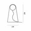 Lámpara con cuerpo de cristal soplado Satellight de Foscarini. Lamparas de vidrio