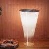 Lámpara  Soffio de Foscarini. Lamparas cónica de Vidrio de cristal soplado.