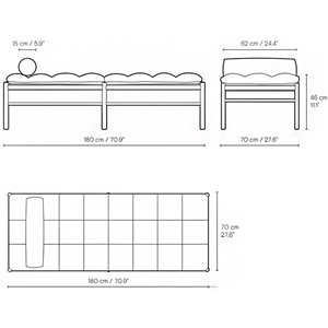 Diván OW150 piel de Carl Hansen and Son con acabados de lujos lleno de modernidad.