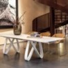 Mesa Butterfly extensible cerámica de Tonin casa. Muebles modernos de hogar.