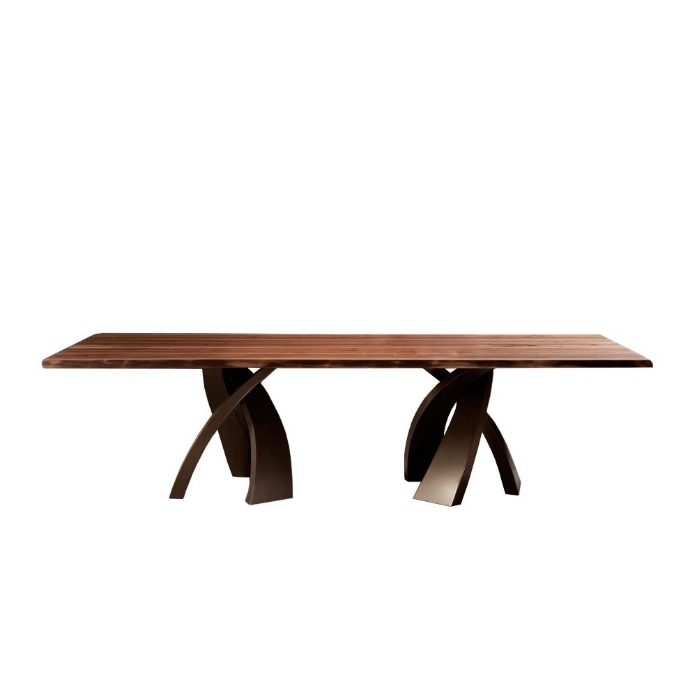 Mesa Big Eliseo Fija Madera de Tonin casa. Muebles modernos de hogar.