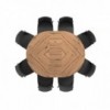 Mesa extensible Big Round para comedor de Ozzio Design