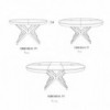 Mesa extensible Big Round para comedor de Ozzio Design