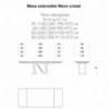 Mesa Wave extensible de Tonin casa. Muebles modernos de hogar.