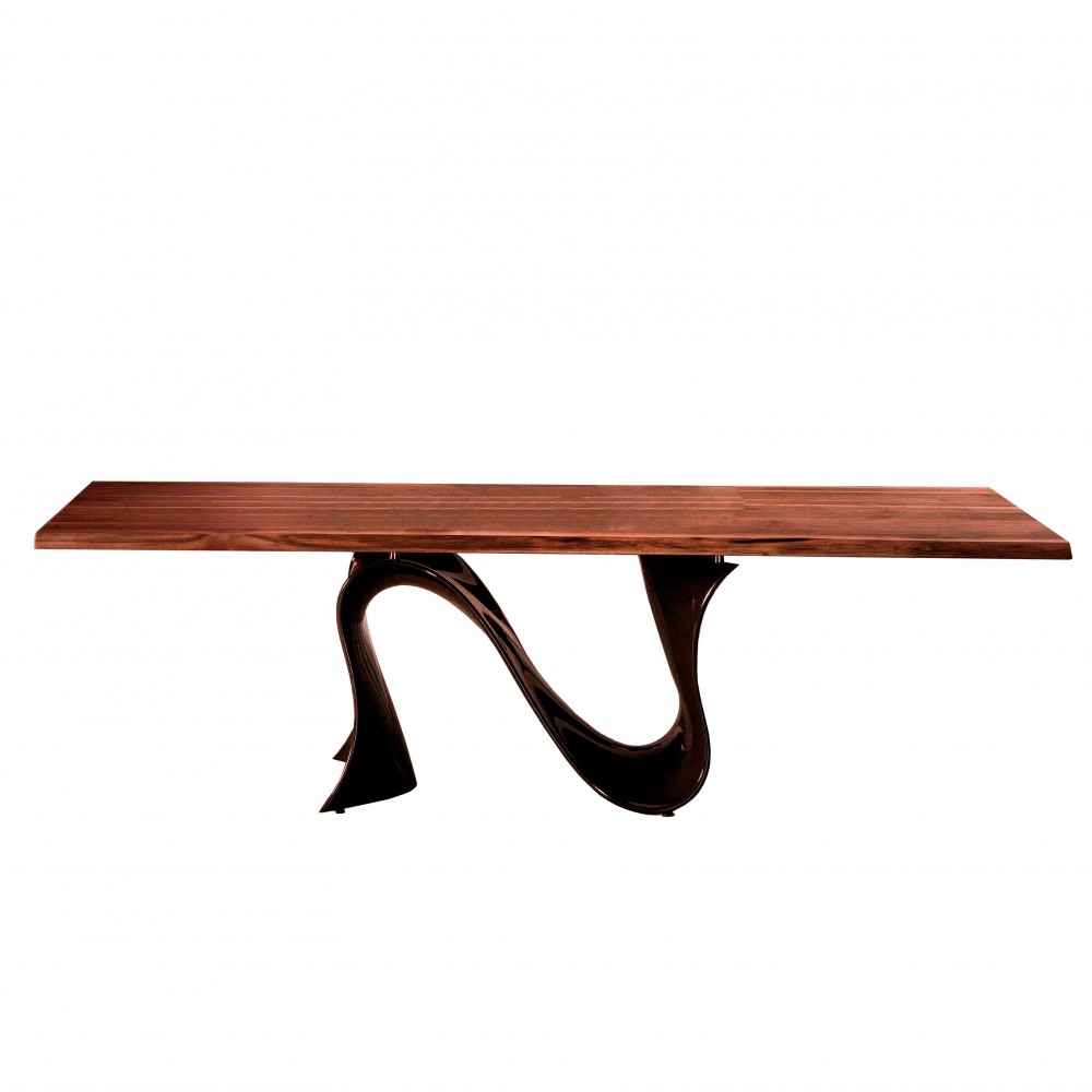 Mesa Wave Fija Madera Maciza de Tonin casa. Muebles modernos de hogar.