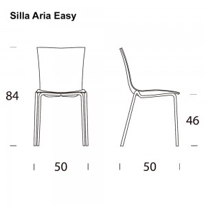 Silla Aria Easy de Tonin casa. Muebles modernos de hogar.