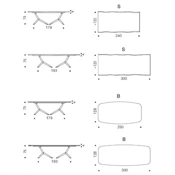 Mesa Atlantis Wood de Cattelan Italia. Mesa de comedor. Mesas de madera.
