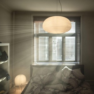 Lámpara suspensión Rituals pequeña de Foscarini. Lámparas de diseño moderno.