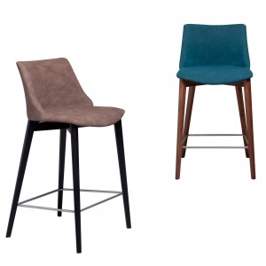 Taburete Agata Madera de Tonin casa. Muebles modernos de hogar.