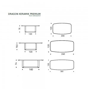 Mesa Dragon Keramik Premium de Cattelan Italia. Mesas modernas de comedor.