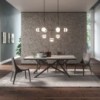 Mesa Random de Ozzio design. Mesas extensible con sobre de madera.