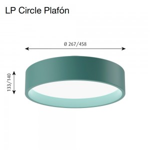 Lámpara LP Circle plafón de Louis Poulsen.