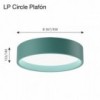 Lámpara LP Circle plafón de Louis Poulsen.