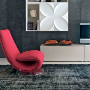 Sillón Ricciolo de Tonin casa. Muebles modernos de hogar.
