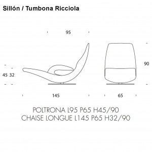 Sillón Ricciolo de Tonin casa. Muebles modernos de hogar.
