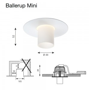 Lámpara diseño moderno y elegante Ballerup mini diseño de Louis Poulsen