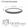 Lámpara empotrada LP Circle Recessed Louis Poulsen.