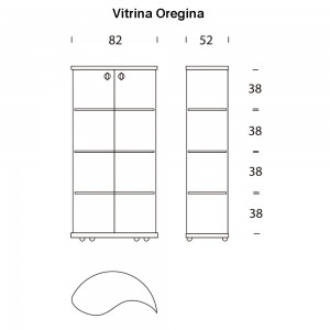 Vitrina Oregina de Tonin Casa. Muebles modernos italianos.