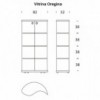 Vitrina Oregina de Tonin Casa. Muebles modernos italianos.