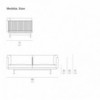 Sofá de 2 plazas de exterior Onde de Gandia Blasco. Muebles de diseño.