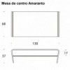 Mesa de centro Amaranto de Tonin casa. Muebles modernos de hogar.
