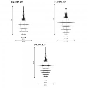 Lámpara Enigma de Louis Poulsen con un diseño moderno lleno de elegancia y calidez.