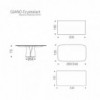 Mesa Giano CrystalArt de Cattelan Italia. Mesa moderna. Mesas de comedor.