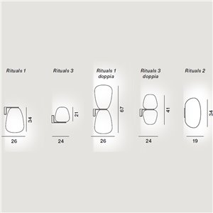 Aplique Rituals Foscarini. Lamparas modernas.