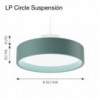 Lámpara suspensión LP Circle de Louis Poulsen con diseño elegante, calido y moderno.