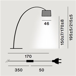 Lámpara de pie exterior Twiggy Gridi Terra de Foscarini. Lámparas innovadora.