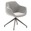 Sillón Halia de Ozzio design. Estructura en metal tapizado en piel, ecopiel o terciopelo.