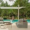 Sofá modular 1 Bosc de Gandia Blasco. Diseño moderno para jardines y terrazas.