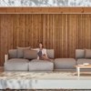 Sofá modular 5 Bosc de Gandia Blasco. Diseño moderno para jardines y terrazas.