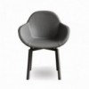 Sillón Ten de Ozzio design. Estructura metálica tapizada en piel, ecopiel o terciopelo.