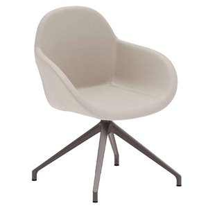 Sillón Zelda de Ozzio design. Estructura en metal y tapizado en piel, ecopiel o terciopelo.