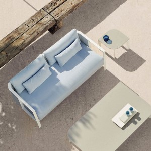 Sofá 2 plazas Solanas para exterior de Gandia Blasco. Muebles para patio y jardín.