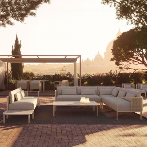 Sofá modular 1 dSolanas de Gandia Blasco. Sofá para exterior de diseño.